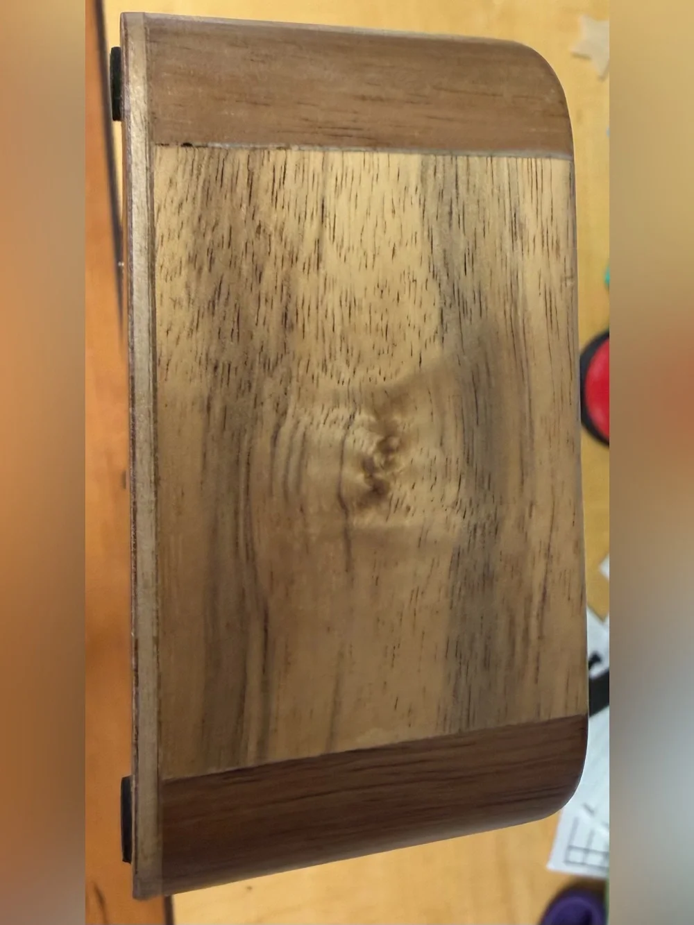 Wooden Divider Tray Organizer in Natural Brown
